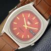 Б/У винтажные мужские часы SEIKO 5 AUTOMATIC 7019A из Японии с красным циферблатом a433823-2 R119-a433823