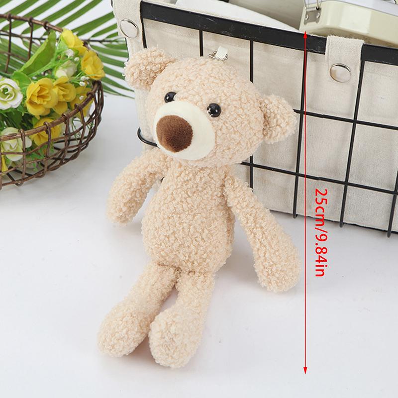 Cute Stuffed Bear Dolls Soft Mini Animal Plush Keychain Room Decorations Car Decoration PropsGood Quality