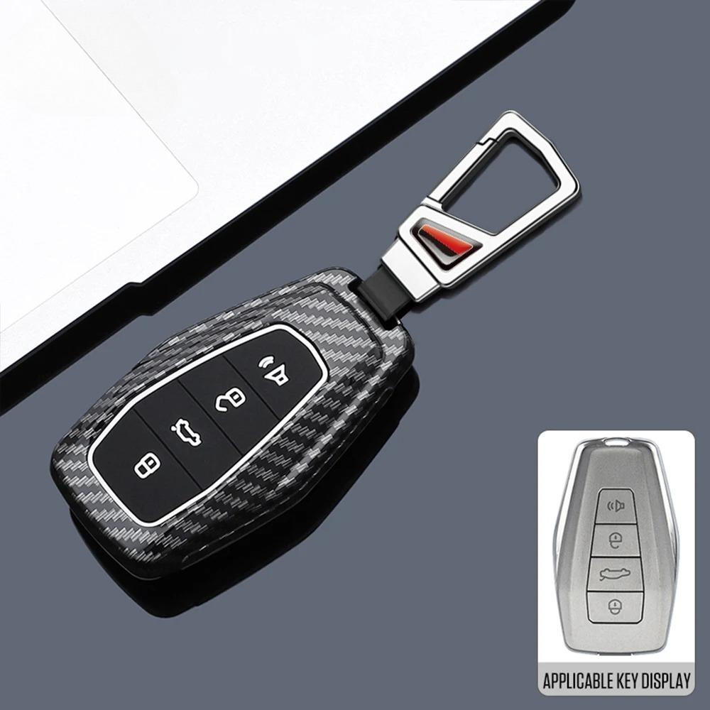 ABS Углеродное волокно Чехол для ключа автомобиля для Geely Coolray X6 X7 EX7 Emgrand Global Hawk GX7 Пульт Аксессуары