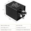 EP27 FL27 LED Electronic Flasher Relay, 5-Pin Flasher Relay Electronic Hazard Warn Indicator, 12V LED Bulbs Blinker Relays for Ranger F150 F250 F350