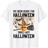Я был готов к Хэллоуину Смешная футболка с графикой призрака и скелета Повседневная на каждый день Четыре сезона Мужская одежда Футболки