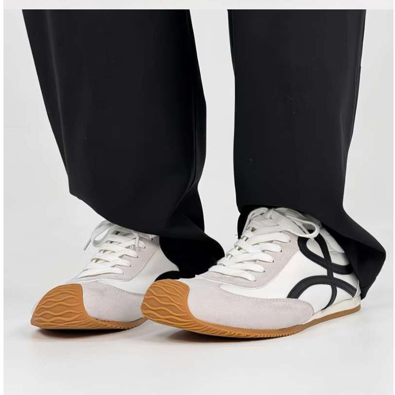 Ретро замшевые кроссовки для бега Мужская брендовая обувь Комфортные плоские мужские кроссовки Уличные повседневные кроссовки Дизайнерские мужские кроссовки tenis hombre