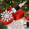 Рождественская снежинка декоративные пробки для вина украшение бутылки поделки сплав пробка для бутылки домашний бар винные аксессуары инструменты