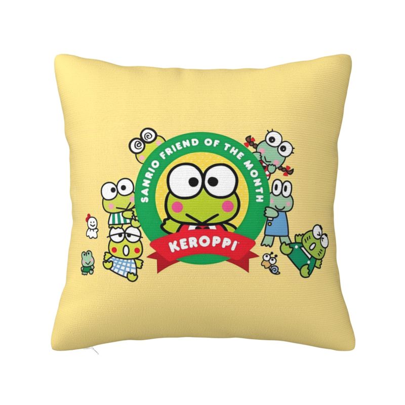 Подушка с мультяшным персонажем Керо Кero Keroppi Sanrio Аниме Современная наволочка Декор для дома Подушка на стул