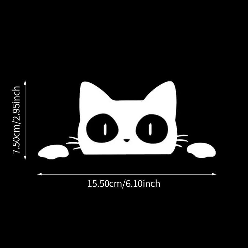 Car Window Reflective Sticker Personality Creative Carved Sticker Peeping Cat Surprise Cat Cartoon Pet Cat