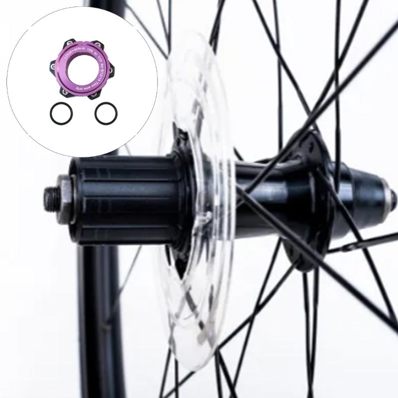 Brake Disc Center Lock Hub Boosts Adapter Cycling Hub Conversion Adapter Center Lock to 6-holes Adapter Easy to Install