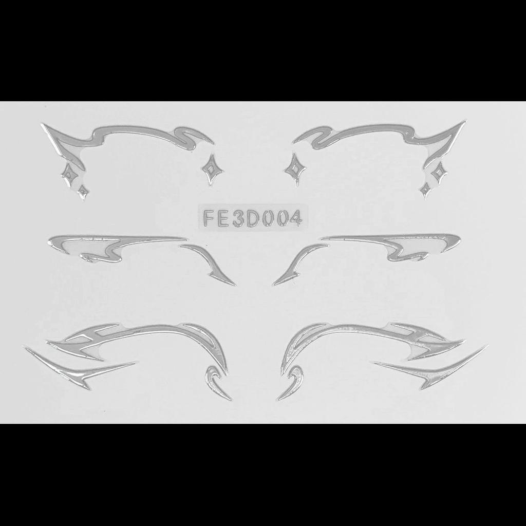 Лазерная подводка для глаз, 3D трехмерная рельефная наклейка-бабочка для макияжа глаз, сценическая наклейка-татуировка