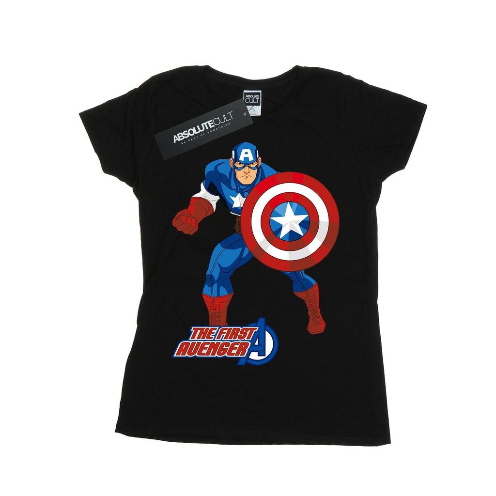 Captain America Womens/Ladies The First Avenger T-Shirt