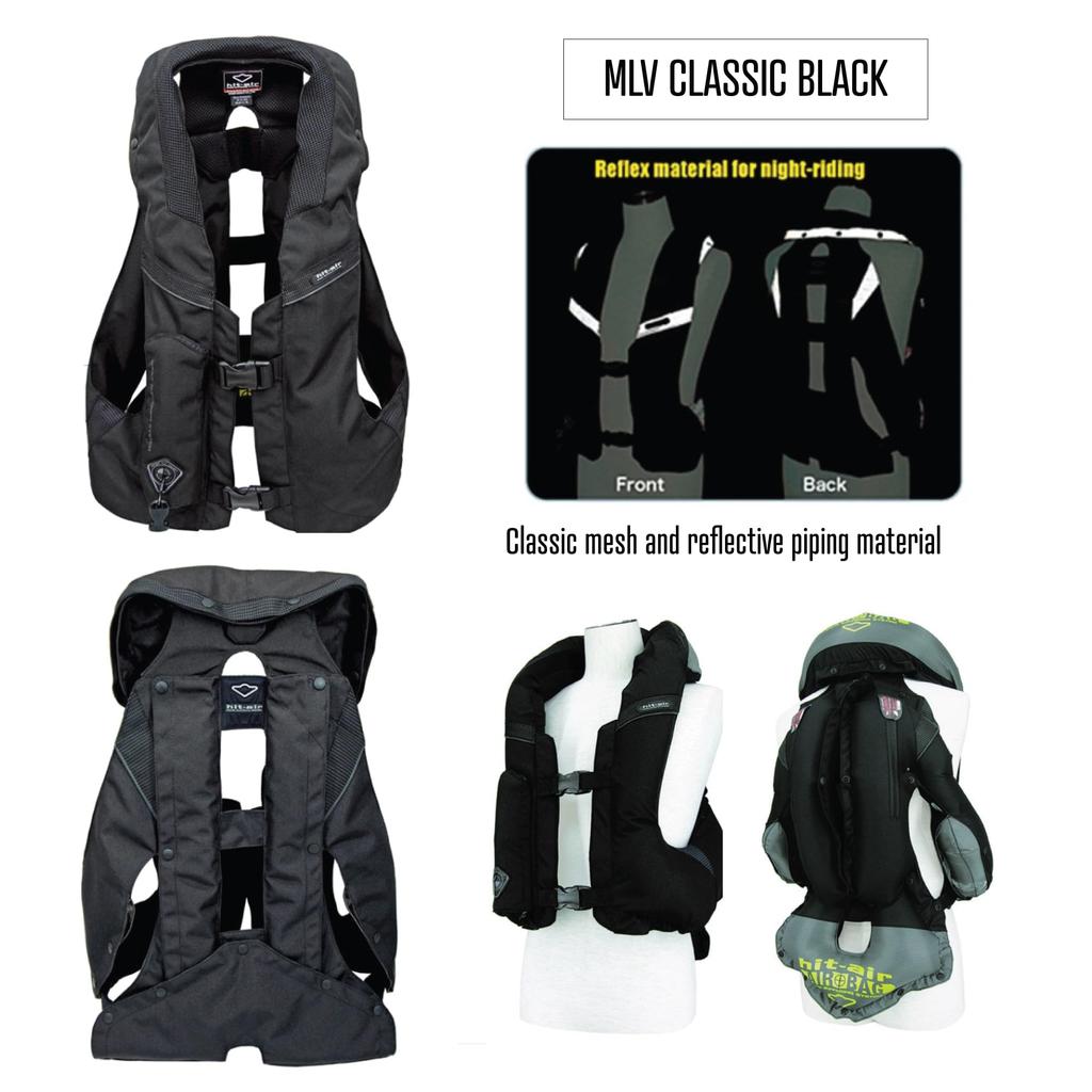 Airbag Vest Black L Hit-Air (Mugen Denko) MLV-C