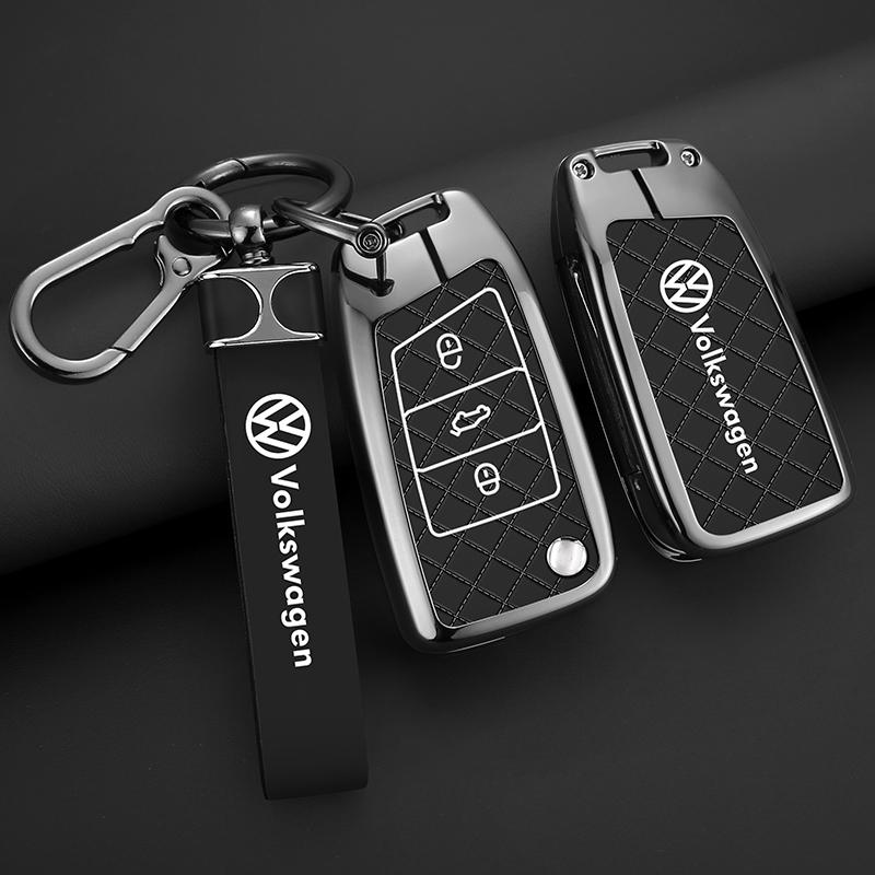 Для автомобиля VOLKSWAGEN Чехол-брелок для умного дистанционного ключа из цинкового сплава Для VW Volkswagen MK7 Golf 7 Tiguan MK2 для Seat Ibiza Leon FR