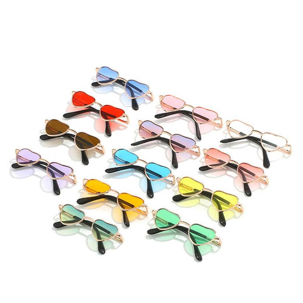 Костюм для косплея Кошка Собака Солнцезащитные очки Очки для косплея в форме сердца Хиппи Очки для питомцев