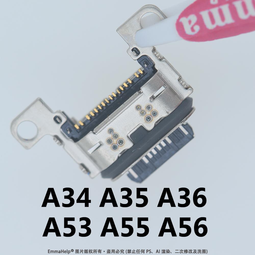 10-50 шт. Оригинальный разъем зарядки, док-порт для Samsung A35 A34 A53 A56 A55, USB-разъем для зарядки, гнездо, ремонт