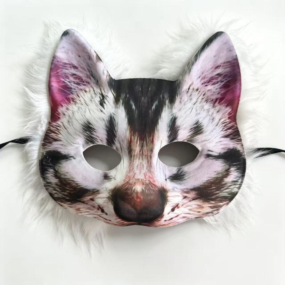 Creativity Cat Mask Breathable Halloween Animals Mask Novelty Masquerade Mask Male Female