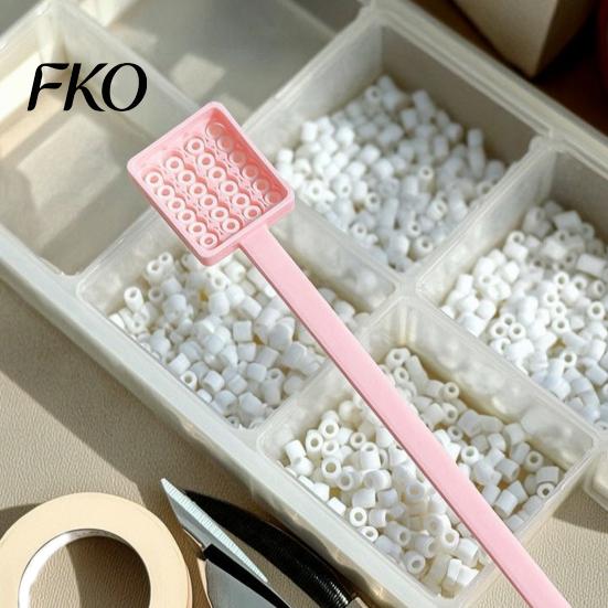 Bead Crafting Scoop 1/2Pcs 3D Printed Fuses Spoon, Long Handle Iron Scoop, Plastic Craft Accessory Scooper Tool for Art Crafts, Gift