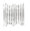 Premium Quality Stainless Steel Wax Carviers Tools Double Ended (Set of 12 Pcs)