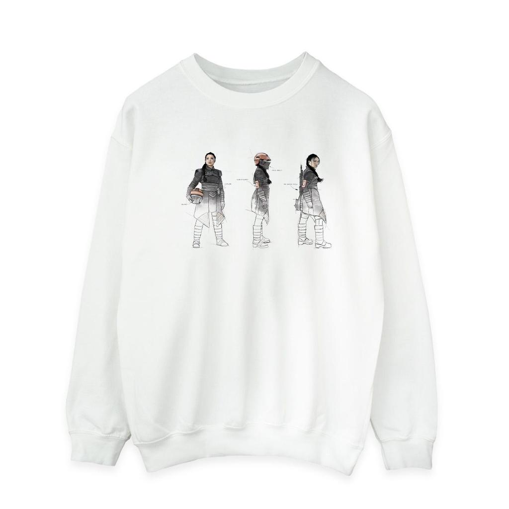 Star Wars Mens The Book Of Boba Fett Fennec Painted Concept Sweatshirt