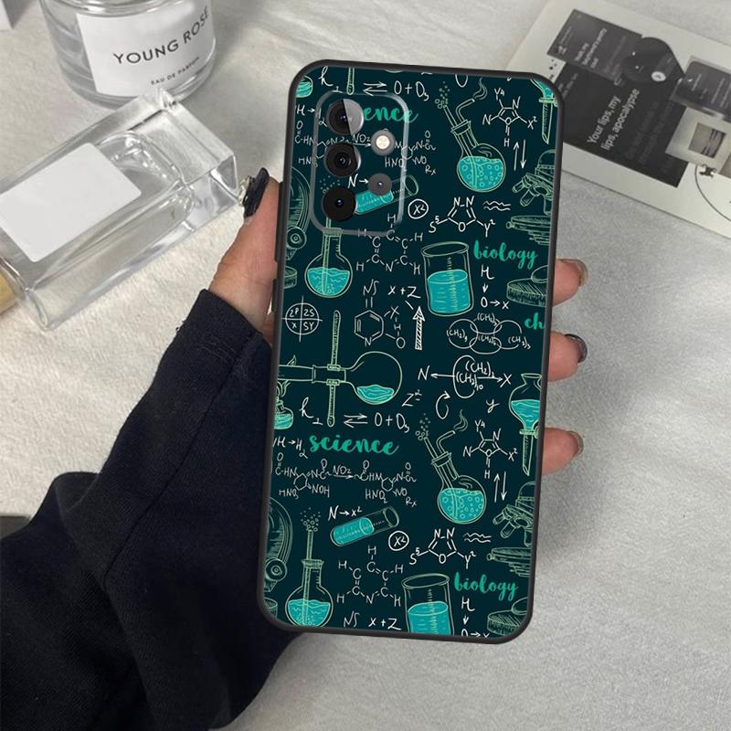 Винтажный кейс для лаборатории химии для Samsung Galaxy A06 A16 A26 A36 A56 A53 A32 A52 A33 A13 A55 A35 A15 A14 A34 A54 A17