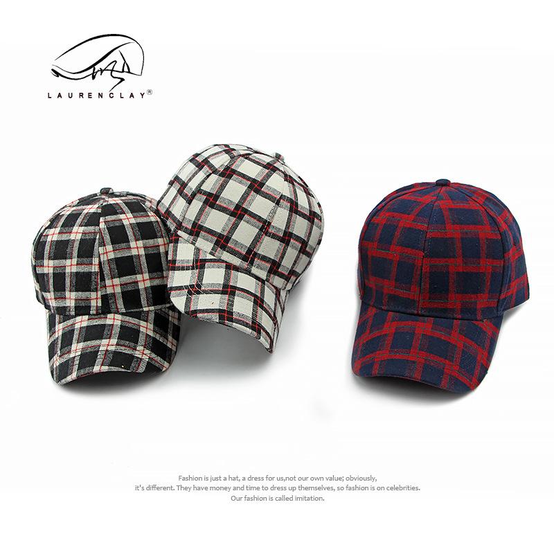 Модная клетчатая кепка женская весна лето осень уличная солнцезащитная с козырьком жесткий верх бейсболка мужская прилив