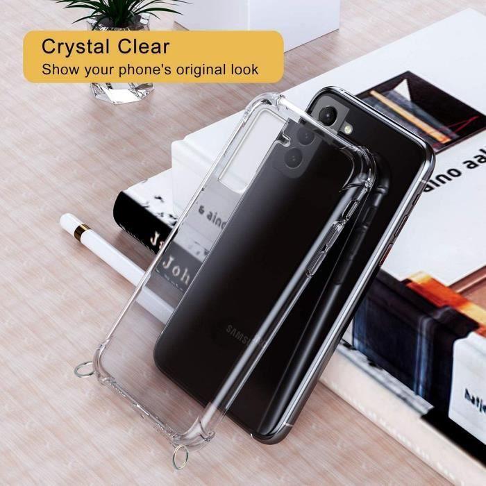 Coque Silicone - PROSHOP - pour Samsung S20 Ultra - TPU AntiChoc - Cordon Rouge - Transparent-Rouge