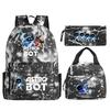 Новый мерч по игре Astro bot, печать, школьный рюкзак для начальной и средней школы, внешняя торговля, досуг, детский пенал, сумка для ланча