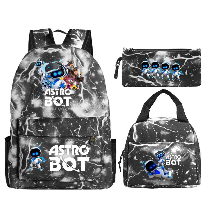 Новый мерч по игре Astro bot, печать, школьный рюкзак для начальной и средней школы, внешняя торговля, досуг, детский пенал, сумка для ланча