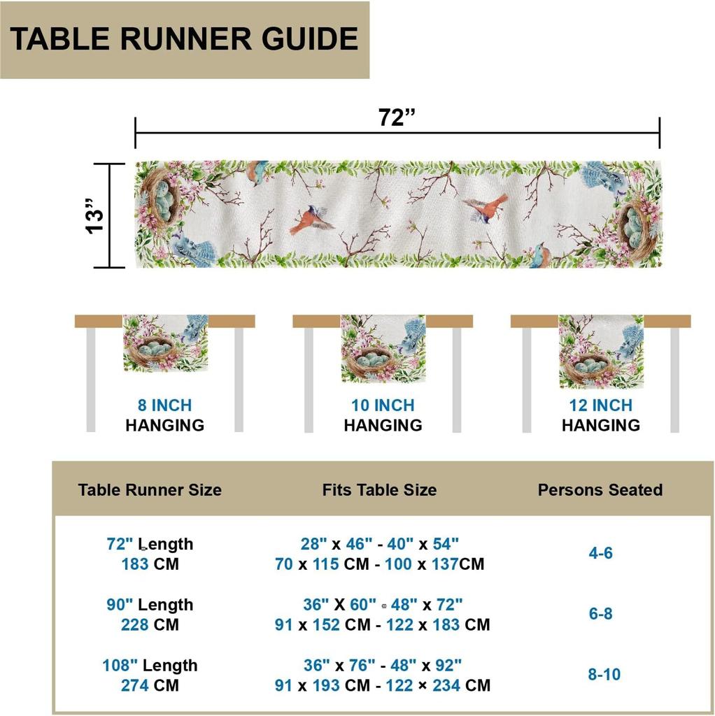 Весенняя цветочная листовая птичка яйцо пасхальная льняная дорожка для стола праздничный декор для вечеринки фермерский сезонный комод шарф декор обеденного стола
