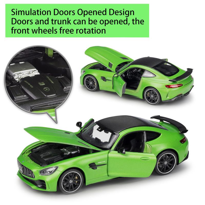 1/24 Welly Mercedes Benz AMG GT R, модель спортивного автомобиля из сплава, литье под давлением, металлическая игрушка, гоночный автомобиль, модель автомобиля, моделирование, детские подарки