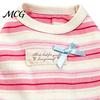 Sleeveless Dog Dress Colorful Striped Dress, Stretchy Outfit, Cute Ruffled Elastic Clothing for Small Dogs Teddy Bichon Frise Party Wear Breathable