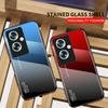Fashion Gradient Tempered Glass Case For Vivo V30 V40 SE V25 V27 V23 Realme C65 C51 C61 OPPO A40 A98 A78 A79 A74 A80 5G A60 Colorful Back Phone Cover