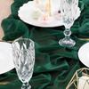 Solid Color Tulle Table Runner French Sheer Mesh Long Rectangle Wedding Bridal Shower Party Dining Table Cover Kitchen Supplies