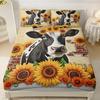 Animal Personality Pattern Sheet Three-Piece Digital Printed Sheet Bedding Set Adult Children