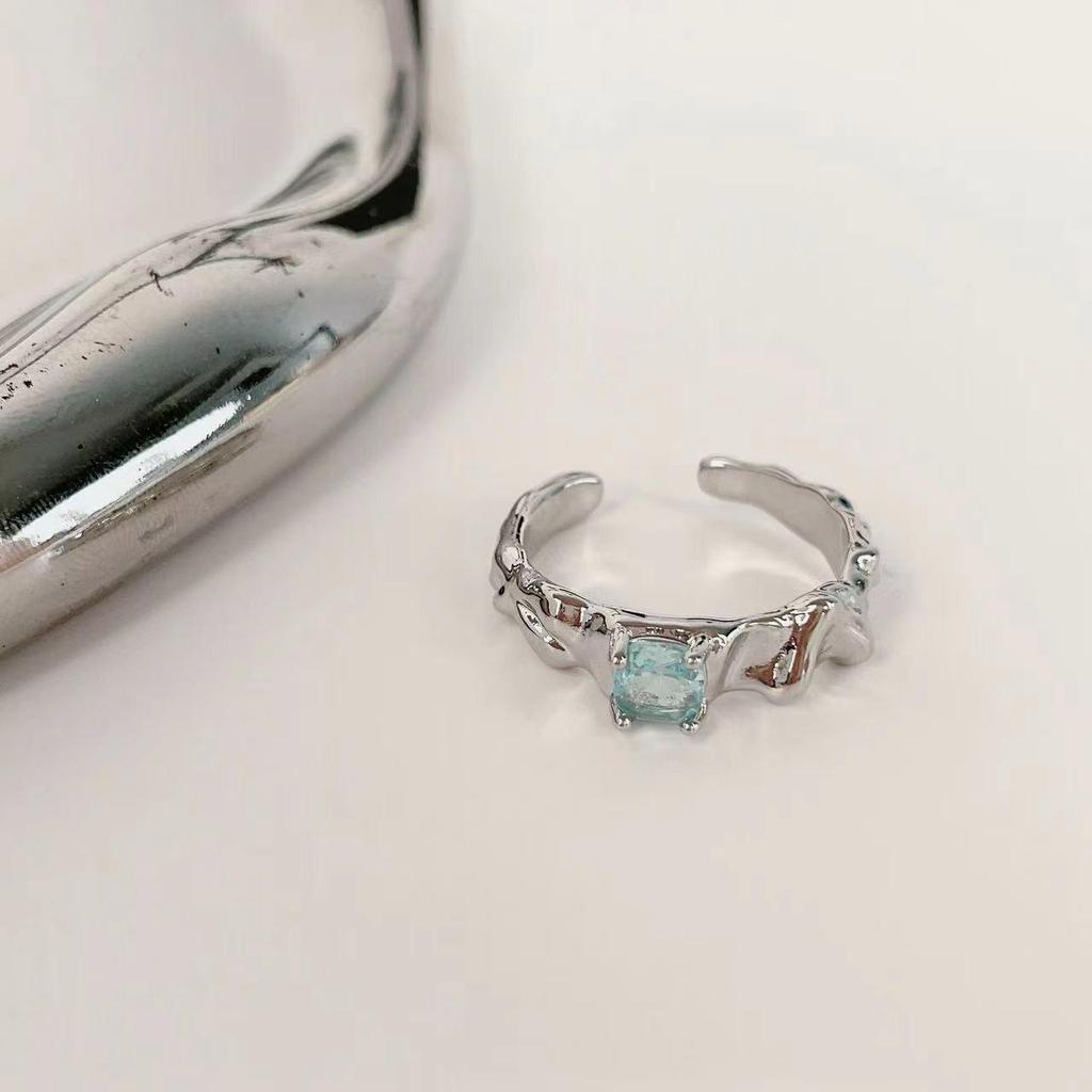 Персонализированное женское кольцо из розового сплава — элитное, легкое, роскошное, текстурированное, нестандартное отверстие, модные ювелирные изделия.