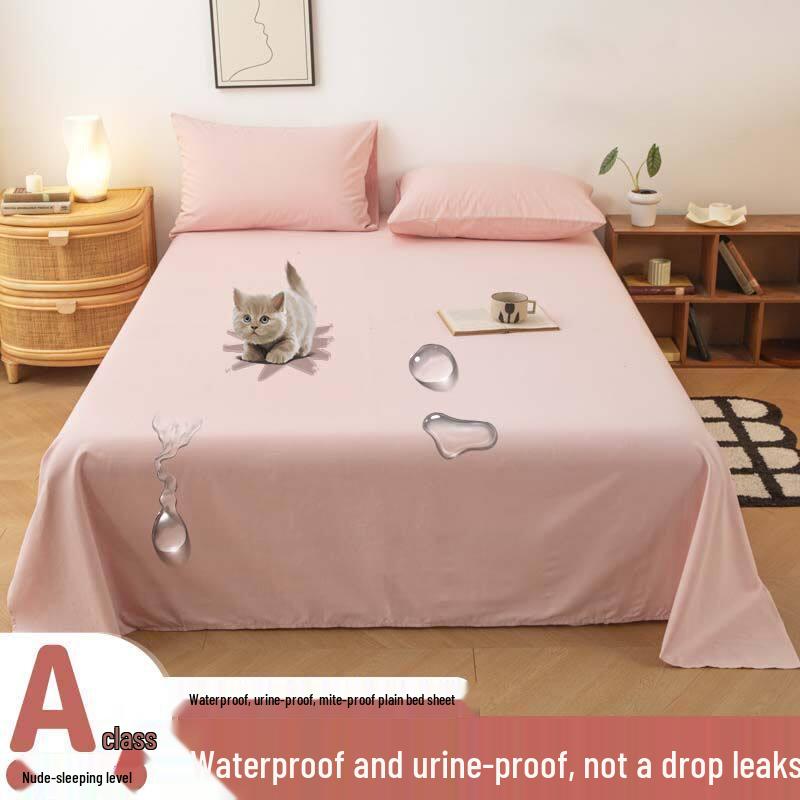 2026 Waterproof, Stain-Proof Bed Sheet for Elderly, Babies, and Pets - Leak-Proof, Single Duvet, Machine Washable