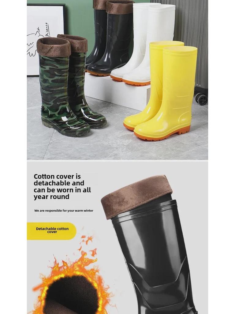 Мужские высокие резиновые сапоги для работы и рыбалки