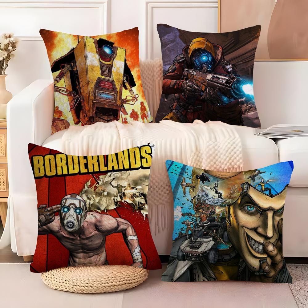 B-Borderlands Игровая Наволочка Мягкая Плюшевая Ткань Двусторонняя Печать Наволочка на Подушку для Дивана Для Всех Сезонов Домашний Декор Подарок
