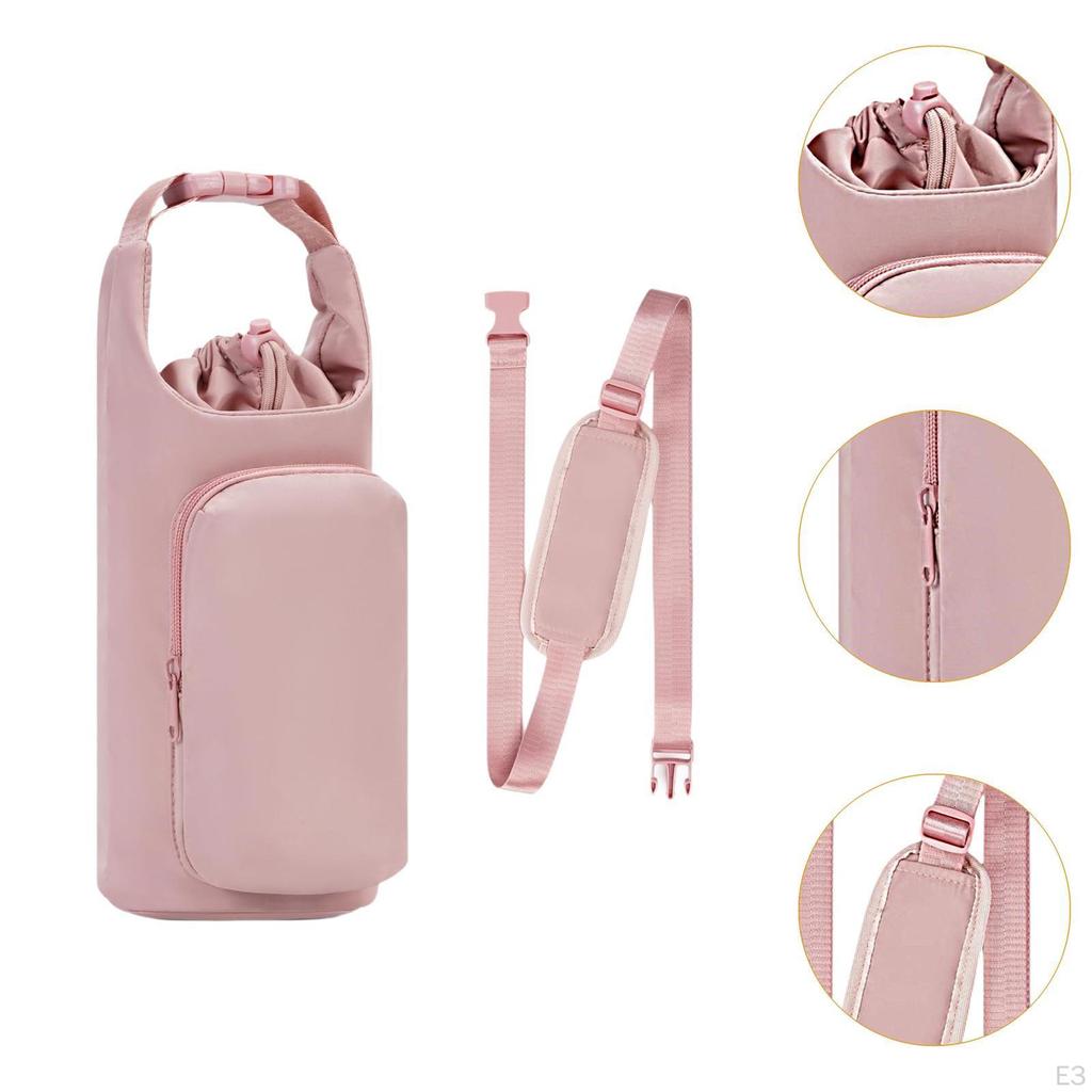 Water Bottle Carrier Bag Cup Cover Outdoor Sleeve Holder Pouch for Picnic