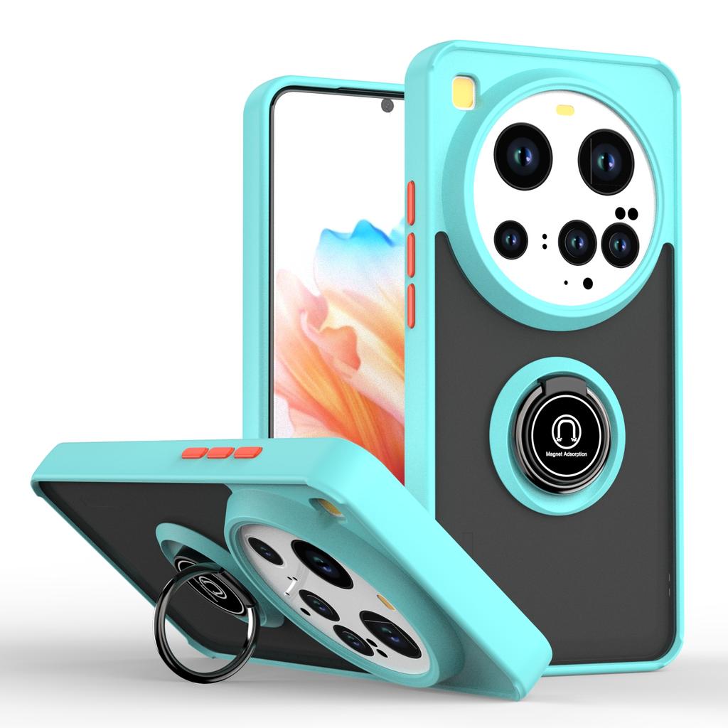 Держатель Фунда для Xiaomi 15 Ultra 14 Pro Чехол Броня Кольцо-подставка Полупрозрачная ПК крышка для Xiaomi 14 Ultra Полная защитная крышка