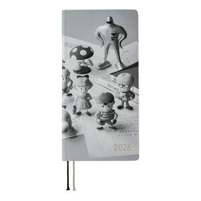 Hobonichi Techo 2026 Недели Секреты MOTHER/MOTHER 2. Январь Начало Недельный Планировщик, Левый Недельный, Тонкий Вертикальный