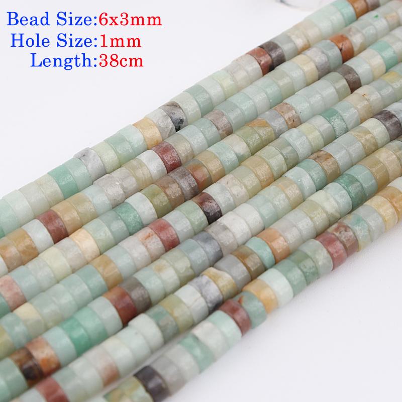 1strand 4/6/8/10mm Natural Stone Flat Beads Druzy Quartz Crystal Loose Spacer DIY Bracelet Necklace Fashion Jewelry