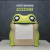 Диспенсер для туалетной бумаги Лягушка Веселый интерактивный откидной живот 3D-печать Контейнер для рулонной бумаги Коробка для салфеток Лягушка Украшение для ванной