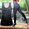 Fragmented Starlight Print Yoga Outfit for Women Fashion Workout Leggings Fitness Sports Casual Yoga Pants