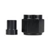 6AN Female Tube Nut Sleeve Black AN Fitting Adapter Durable Hardline Fitting  Alloy Tubing Use