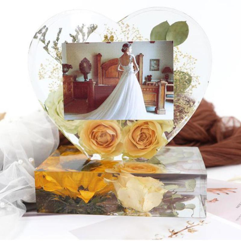 DIY Mold, Crystal Dropper, Epoxy Resin, Heart-shaped Photo Frame, Heart-shaped Ornament, Rectangular Combination, Mirror, Silicone Mold