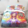 Cartoon Game Duvet Cover Children's Birthday Gift with Zip Room Decor for Teenagers Adulte Microfibre 3-Piece Duvet Cover