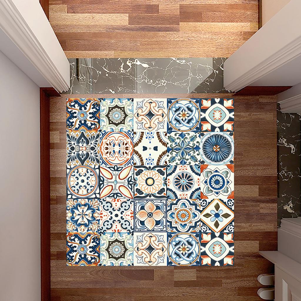 20 шт., настенная наклейка на плитку в богемном стиле, кухонный фартук, ванная комната, шкаф, ремонт, водостойкие художественные наклейки на стены