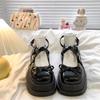 Women's Lightweight Shoes--New French Mary Jane Style Home Travel Outdoor Thick Bottomed Height Increase Comfortable and Not Tired Shoes