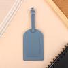 1 шт. Портативная бирка для багажа из искусственной кожи, идентификационная этикетка для чемодана, багажная доска, имя бирки, адрес, держатель для проездного паспорта