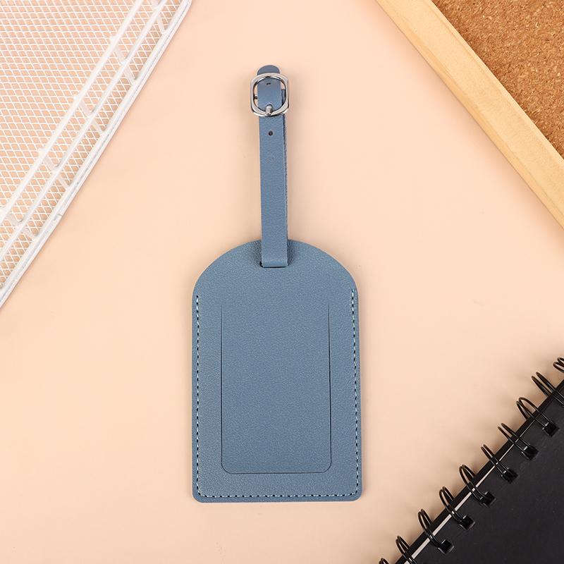 1 шт. Портативная бирка для багажа из искусственной кожи, идентификационная этикетка для чемодана, багажная доска, имя бирки, адрес, держатель для проездного паспорта