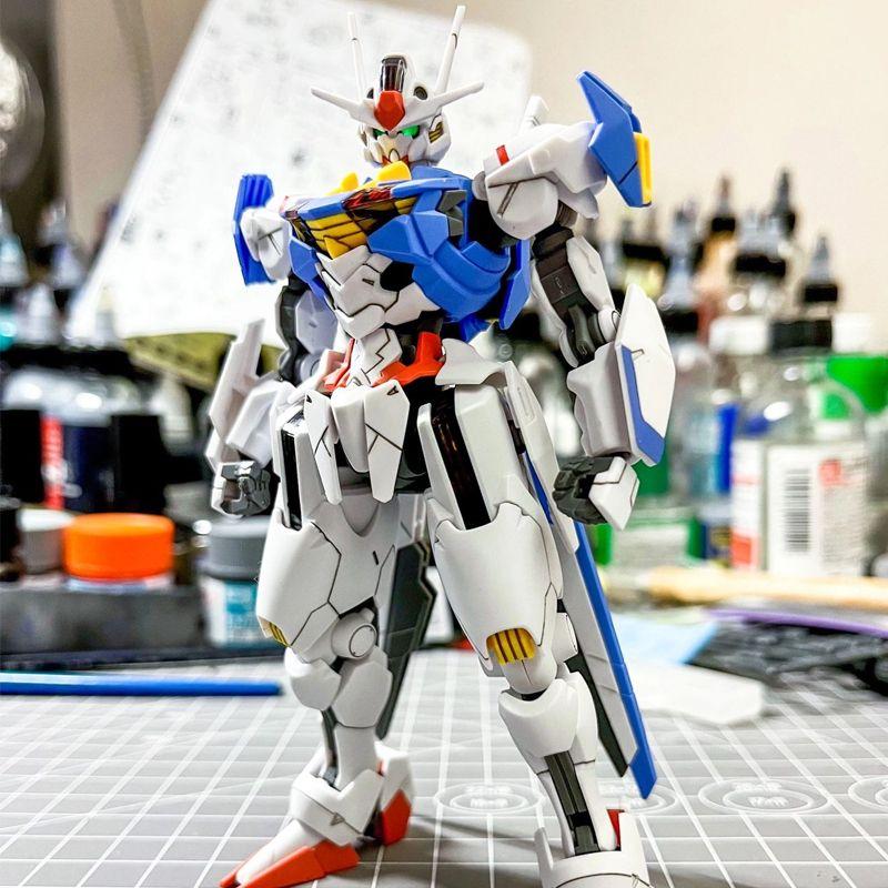 New HG 1/144 Model Animation AERIAL Action Figure Assembled Model Toy Block Collection Accessories Children's Toys Gift