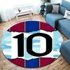 Lionel Messi Round Area Rug,Carpet Rug for Living Room Bedroom Sofa Playroom Decor,Non-slip Floor Mat